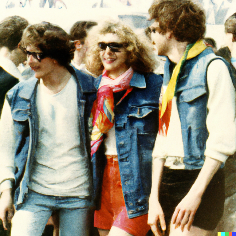 Recovered photo of Stööligans gathered at an outdoor festival